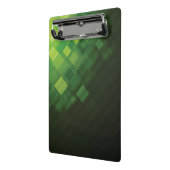 緑の抽象的な技術のデザイン ミニクリップボード (アングル2)
