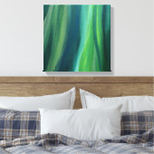 緑の抽象芸術アートキャンバス印刷 キャンバスプリント (インサイチュ (寝室))