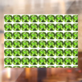 緑の抽象芸術パターン ウィンドウサイン (シート2)