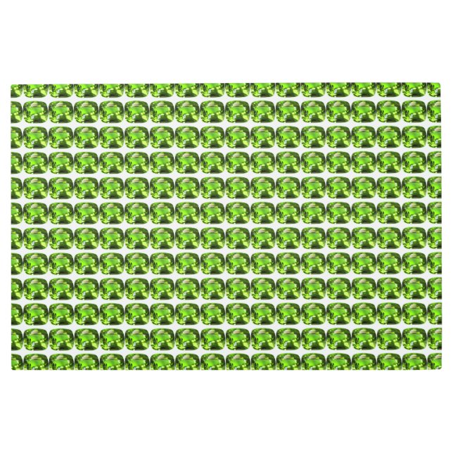 緑の抽象芸術パターン メタルプリント (正面)