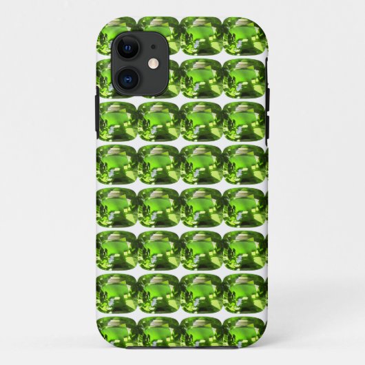 緑の抽象芸術パターン Case-Mate iPhoneケース (裏面)
