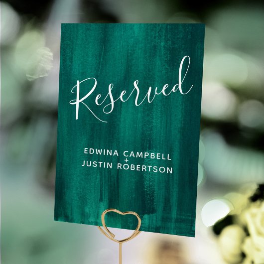 緑の抽象芸術モダンアートテーブル予約 テーブルナンバー