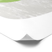 緑の抽象芸術動揺してポスタープリント ポスター (角)