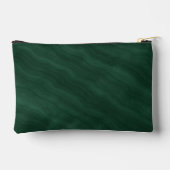 緑の抽象芸術大理石とカスタムイニシャル- アクセサリーポーチ (裏面)