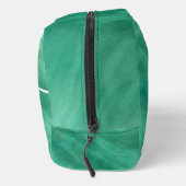 緑の抽象芸術大理石とカスタムイニシャル- ドップキット (右)