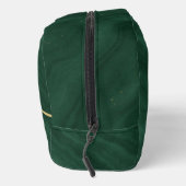 緑の抽象芸術大理石とカスタムイニシャル- ドップキット (右)