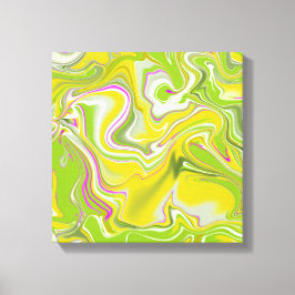 緑の抽象芸術大理石の背景。 キャンバスプリント