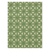 緑の抽象芸術植物性のトロピカルパ葉メ テーブルクロス (正面)