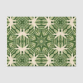 緑の抽象芸術植物性のトロピカルパ葉メ 薄葉紙 (正面)