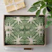 緑の抽象芸術植物性のトロピカルパ葉メ 薄葉紙 (ギフト)