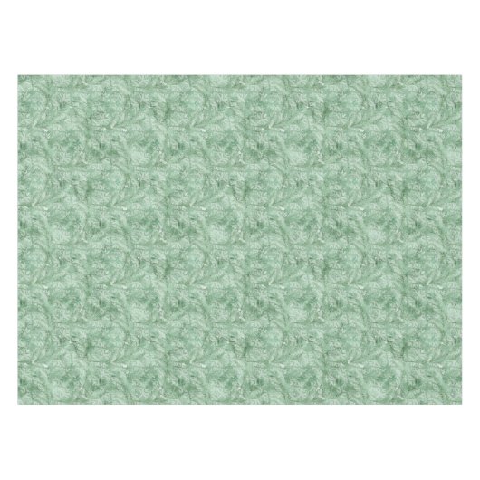 緑の抽象芸術正方形のクリスマス テーブルクロス (正面(横))