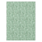 緑の抽象芸術正方形のクリスマス テーブルクロス (正面)