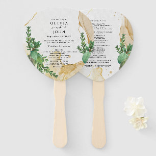 緑の抽象芸術水の色生成アイディア ハンドファン