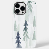 緑の抽象芸術水色の森のiPhoneケース Case-Mate iPhoneケース (裏面)