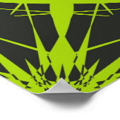 緑の抽象芸術背景。ファッショングラフィックス.abstra ポスター (角)