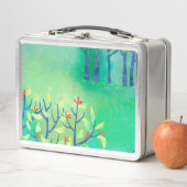 緑の抽象芸術風景 メタルランチボックス (インサイチュ)