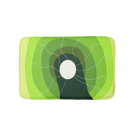 緑の抽象芸術 バスマット (正面)