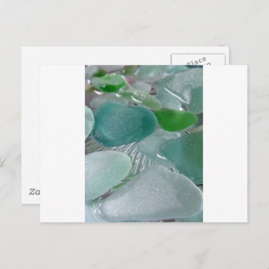 緑の振動緑海ガラス ポストカード (正面/裏面)