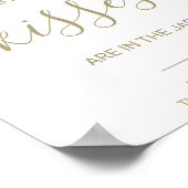 緑の推測いくつのキスブライダルシャワーゲーム ポスター (角)