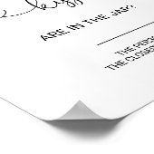 緑の推測いくつのキスブライダルシャワーゲーム ポスター (角)