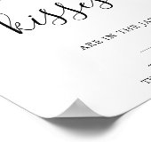 緑の推測いくつのキスブライダルシャワーゲーム ポスター (角)