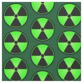 緑の放射の記号 ファブリック (クローズアップ)