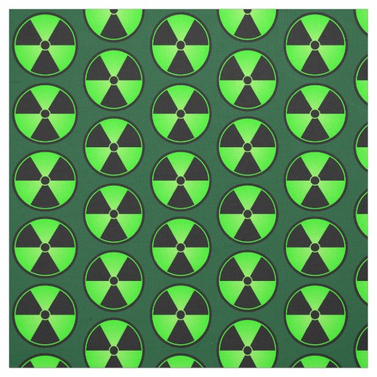 緑の放射の記号 ファブリック (見本)
