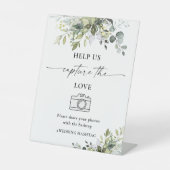 緑の救済我々は愛のサインを捉える 台座サイン (正面)