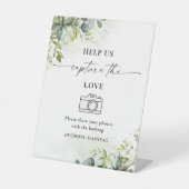 緑の救済我々は愛のサインを捉える 台座サイン (正面)