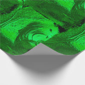 緑の教会の区画 ラッピングペーパー (角)