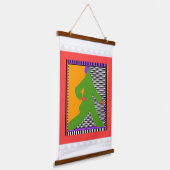 緑の散策姿 吊り下げ型タペストリー (傾斜あり)