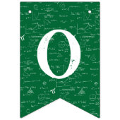 緑の数学の公式 卒業おめでとう バンティングフラッグ (第2の旗)