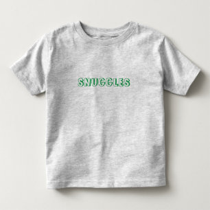 緑の文字を「スナグル」 トドラーTシャツ