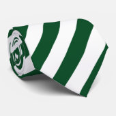 緑の斜ストライプ線 ネクタイ (ロール)