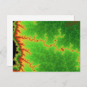 緑の断層線のポストカード ポストカード (正面/裏面)