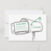 緑の新しいアドレスメールボックスの移動 (正面)