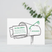 緑の新しいアドレスメールボックスの移動 (スタンド正面)