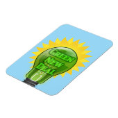 緑の新しいディール電球 マグネット (左側)