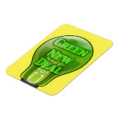 緑の新しいディール電球 マグネット (左側)