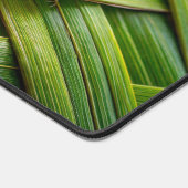 緑の新鮮な竹織物 デスクマット (コーナー)