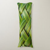 緑の新鮮な竹織物 ボディピロー (正面縦)