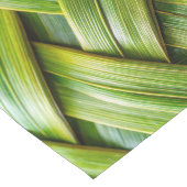 緑の新鮮な竹織物 ロングテーブルランナー (コーナー)