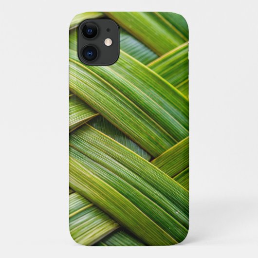 緑の新鮮な竹織物 Case-Mate iPhoneケース (裏面)
