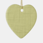 緑の方眼紙 セラミックオーナメント (右)