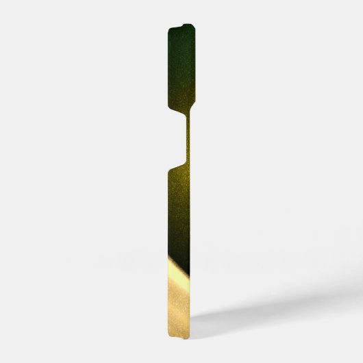 緑の旋回フローラモダン抽象芸術アートパターン#23 iPhoneケース (右側面)