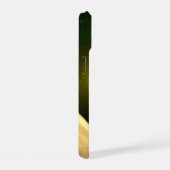 緑の旋回フローラモダン抽象芸術アートパターン#23 iPhone 15ケース (右側面)