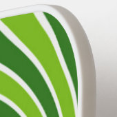 緑の旋回レトロパターン ピックルボールラケット (左詳細)