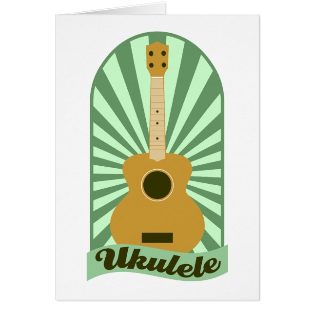 緑の日が差すことのウクレレ (正面)