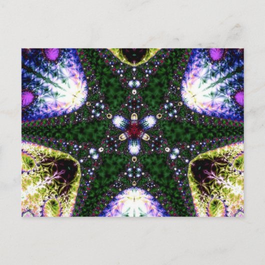 緑の星はがき ポストカード (正面)