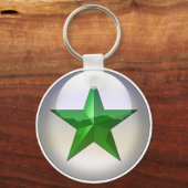 緑の星宝石 キーホルダー (正面)